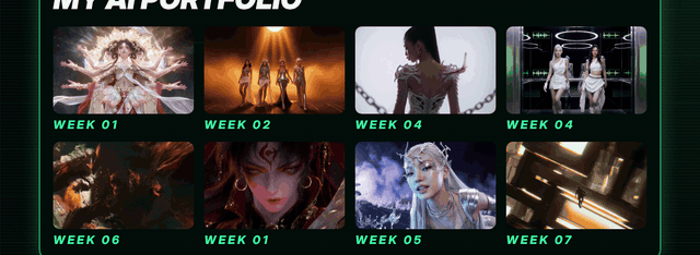 第八周：个人作品集网站动态示例